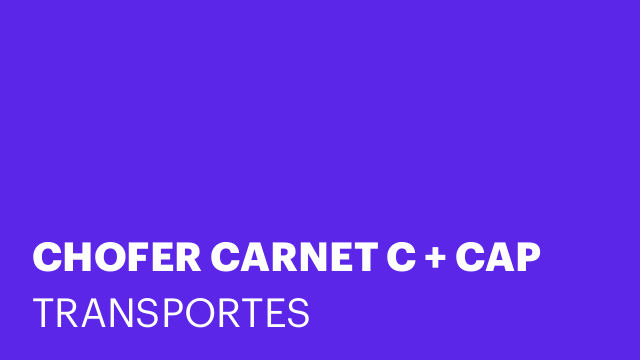 CHOFER CARNET C + CAP