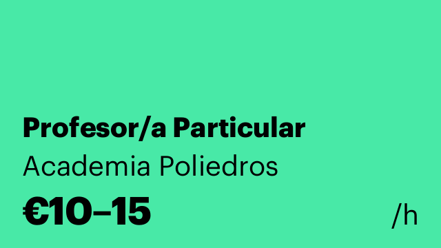Profesor/a Particular