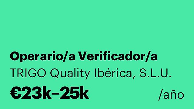 Operario/a Verificador/a