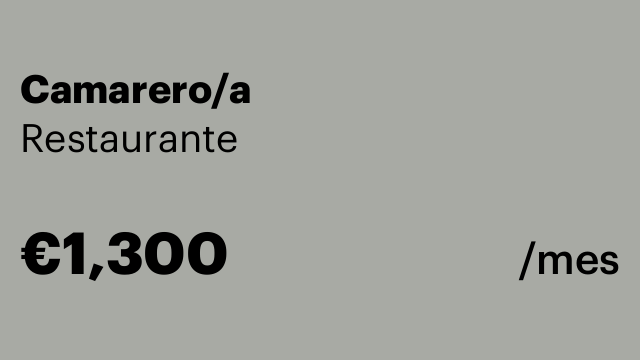 Camarero/a