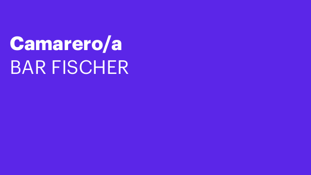 Camarero/a