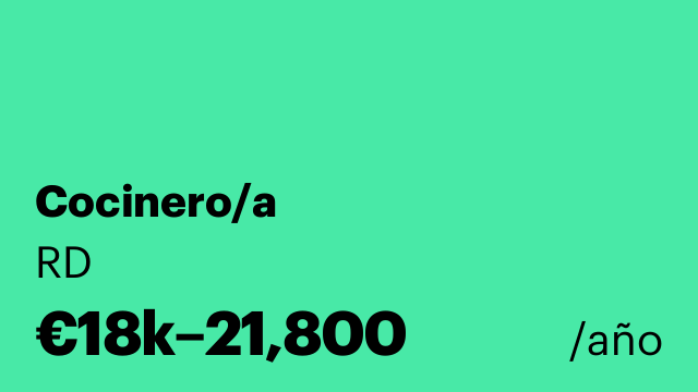 Cocinero/a
