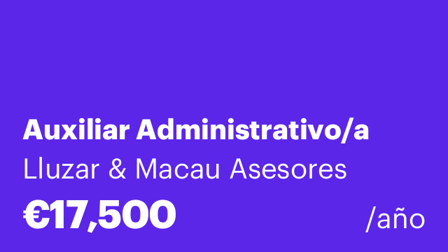 Auxiliar Administrativo/a