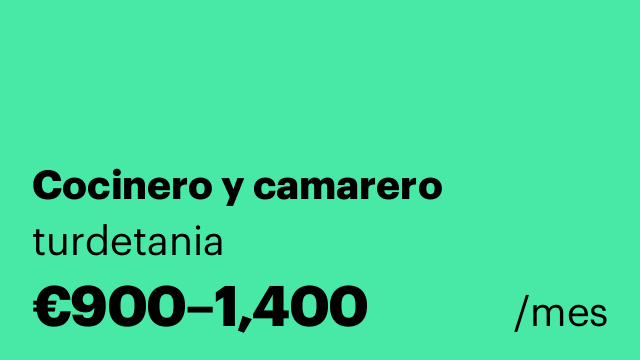 Cocinero y camarero