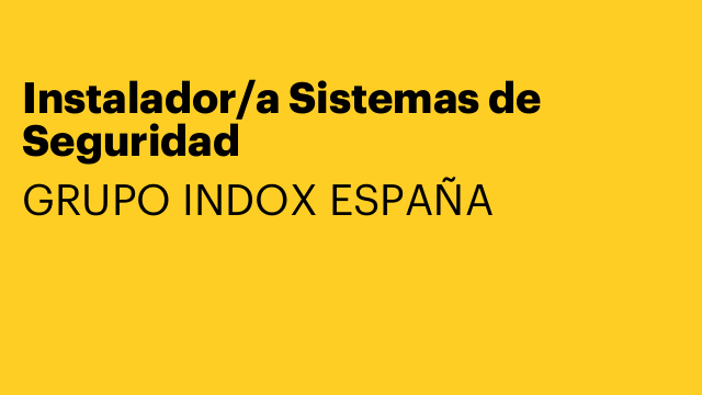 Instalador/a Sistemas de Seguridad