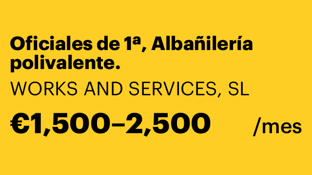 Oficiales de 1ª, Albañilería polivalente.