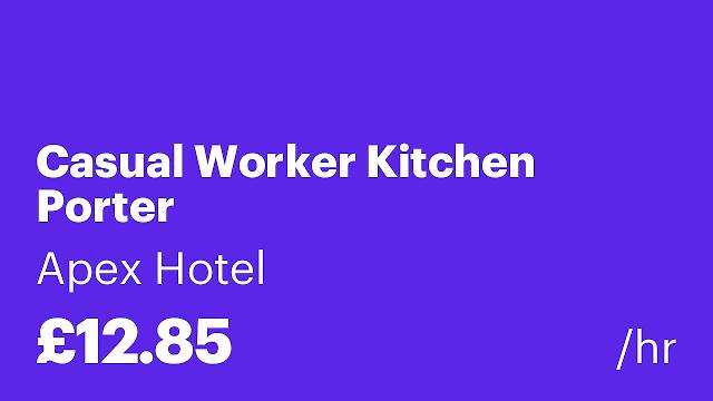 Casual Worker Kitchen Porter
