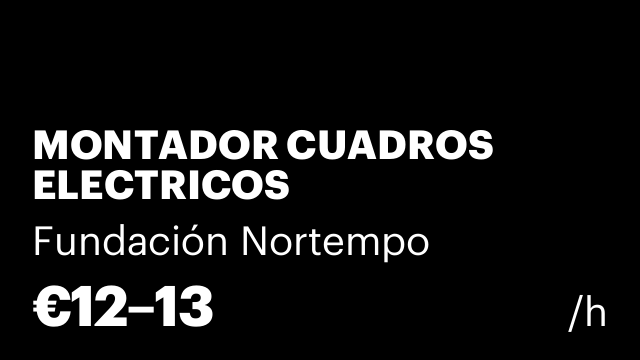 MONTADOR CUADROS ELECTRICOS