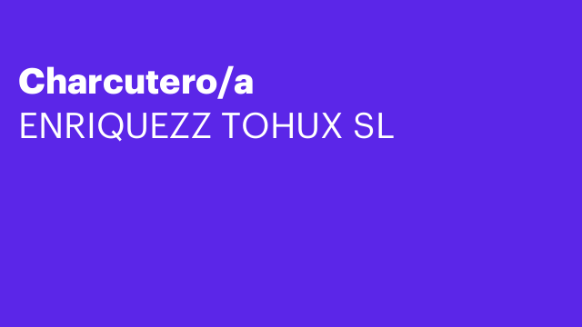 Charcutero/a
