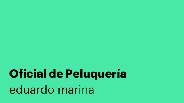 Oficial de Peluquería