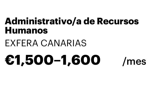 Administrativo/a de Recursos Humanos