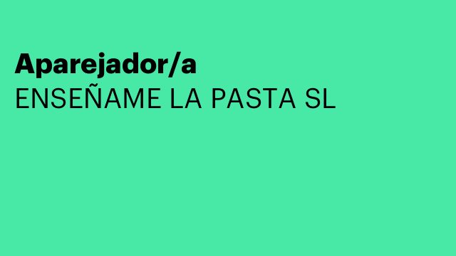 Aparejador/a