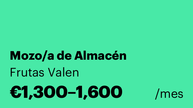 Mozo/a de Almacén