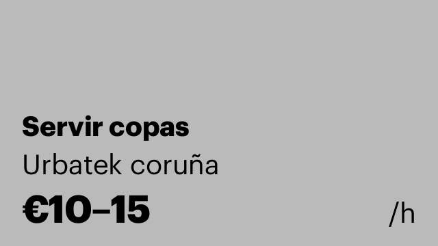 Servir copas