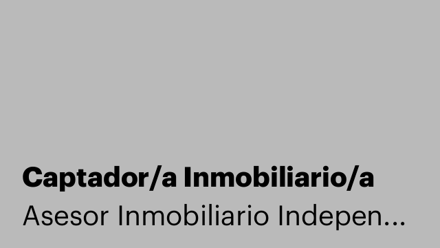Captador/a Inmobiliario/a