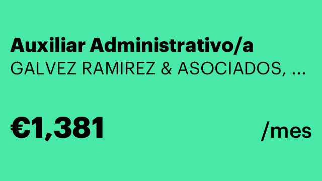 Auxiliar Administrativo/a