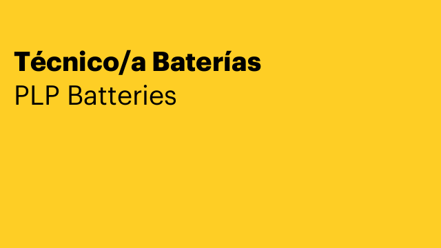 Técnico/a Baterías