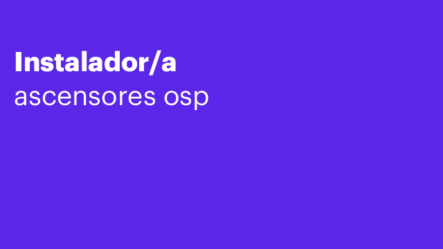 Instalador/a