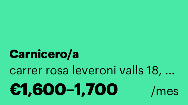 Carnicero/a