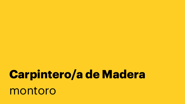 Carpintero/a de Madera