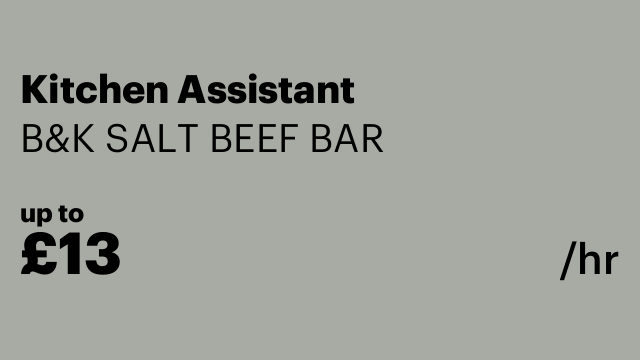 Kitchen Assistant