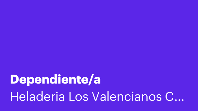 Dependiente/a