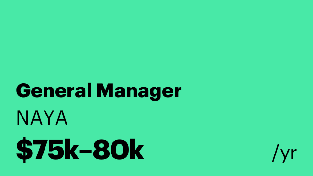 General Manager
