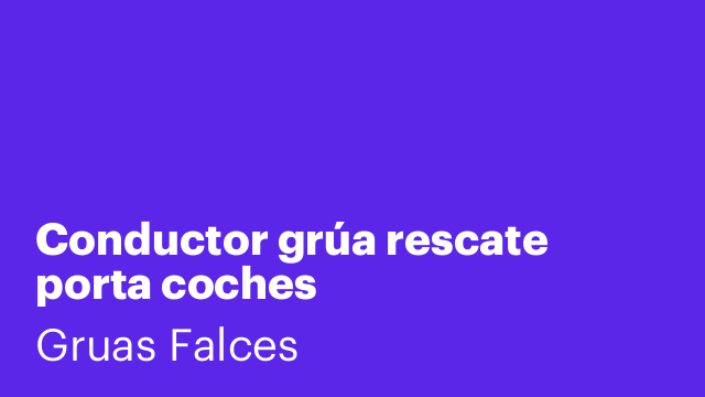 Conductor grúa rescate porta coches