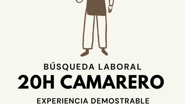 Camarero 20 horas