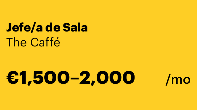 Jefe/a de Sala