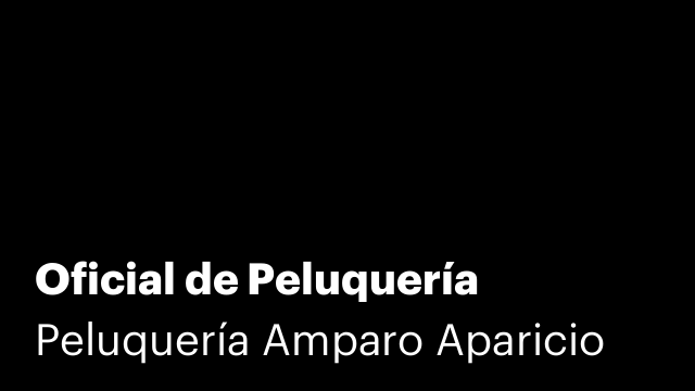 Oficial de Peluquería