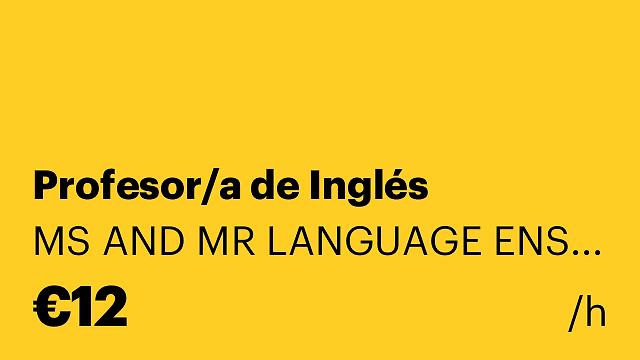 Profesor/a de Inglés