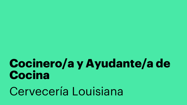 Cocinero/a y Ayudante/a de Cocina