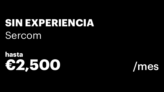 SIN EXPERIENCIA
