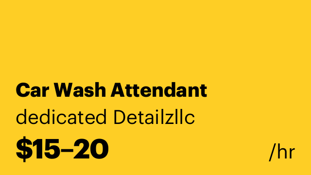 Car Wash Attendant