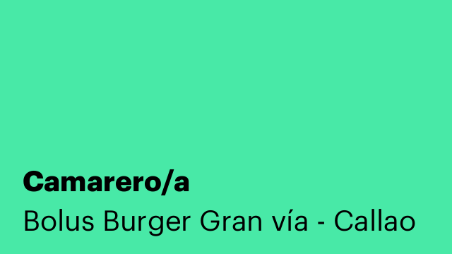 Camarero/a