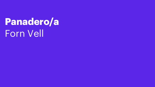 Panadero/a