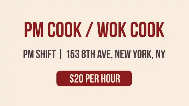 PM Cook / Wok Cook