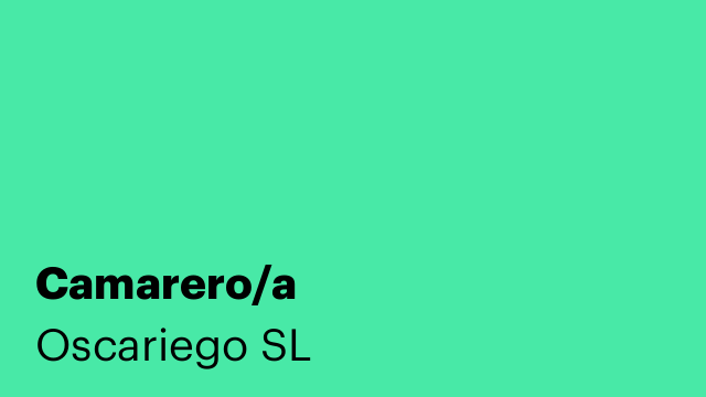 Camarero/a