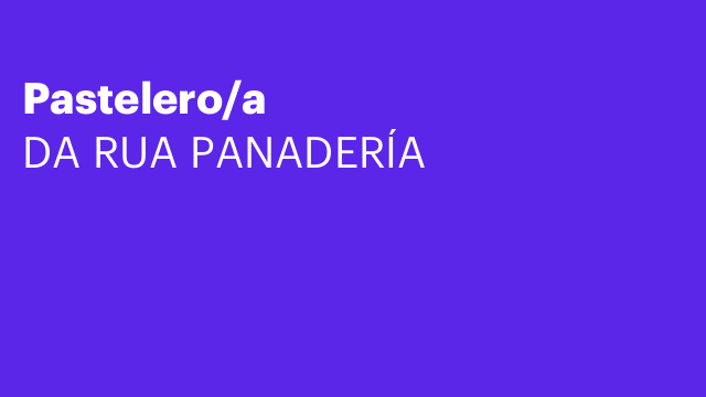 Pastelero/a