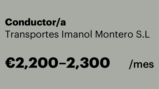 Conductor/a