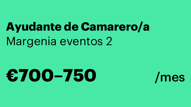 Ayudante de Camarero/a