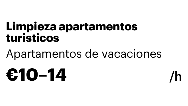 Limpieza apartamentos turisticos