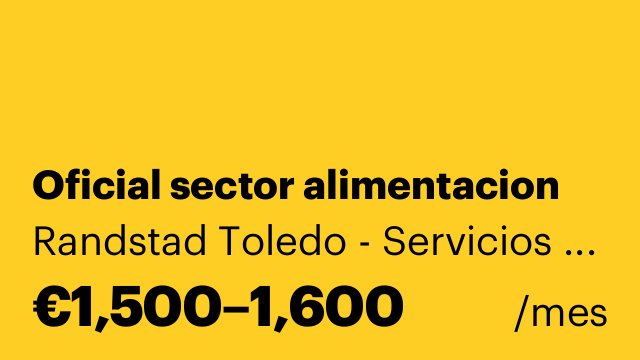 Oficial sector alimentacion