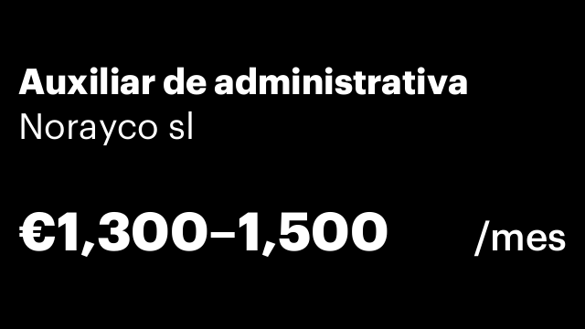 Auxiliar de administrativa