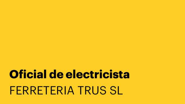 Oficial de electricista