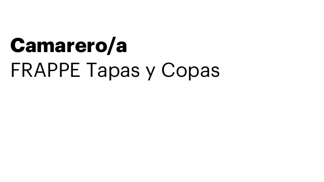 Camarero/a