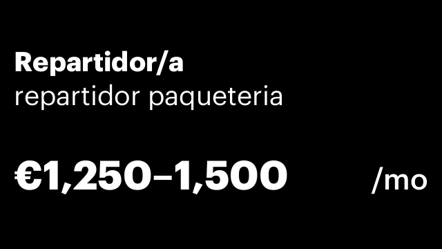 Repartidor/a