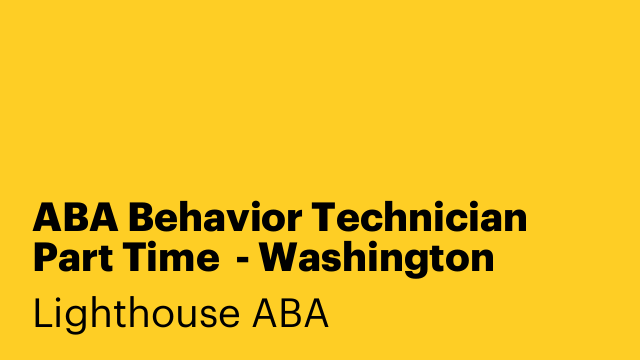 ABA Behavior Technician Part Time  - Washington Heights