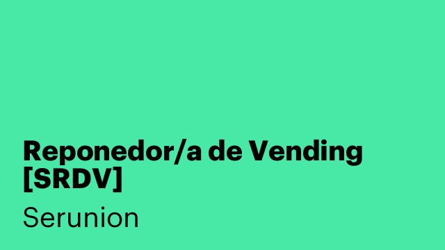 Reponedor/a de Vending [SRDV]